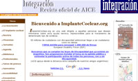 Página Web de la Asociación de Implantados Cocleares de España (AICE).