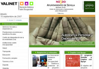 Página Web de VALINET. Asociación Andaluza sobre Discapacidad.