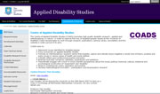 Centre of Applied Disability Studies (COADS)