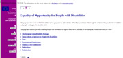 Equality of Opportunity for People with Disabilities