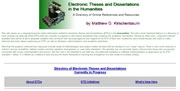 Electronic Theses and Dissertation in the Humanities. Univ., de Virginia.