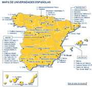 Mapa de Universidades Españolas