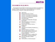 Programa MUTIS.