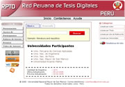 Red Peruana de Tesis Digitales.