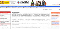 Página Web de Centro de Recursos para la Atención a la Diversidad Cultural en Educación, es un proyecto del CIDE (Centro de Investigación y Documentación Educativa).