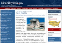 Página Web de Disability.gov.