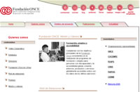 Página Web de la Fundación ONCE para la cooperación e integración de personas con discapacidad.