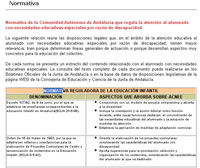 Página Web sobre Normativa Educación Especial.