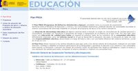 Página Web de PROA. Programas de Refuerzo, Orientación y Apoyo.