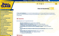 Página web de UPO. Universidad Pablo de Olavide.