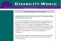 Página Web de Disability World.